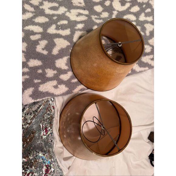 Meyda Tiffany 116577 Taos 4" Tall Lamp Shade lot of 2x + Eiffel Tower brass lamp - Picture 12 of 16